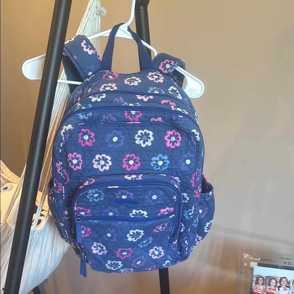 Purple Floral Backpack